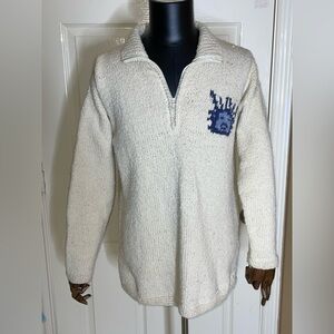 Pachamama Pure Wool & Cotton Sweater Large​​​​​​​​